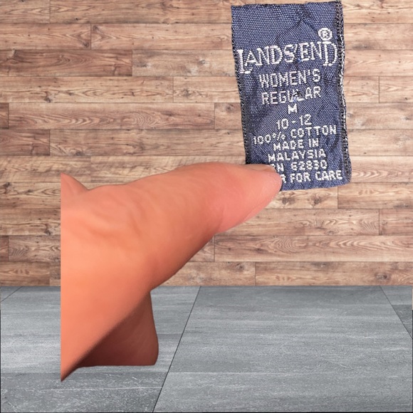 Lands End Cotton Woman’s Sweater size M - Picture 3 of 5